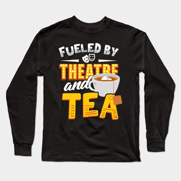 theatre/tea Long Sleeve T-Shirt by CurlyDesigns